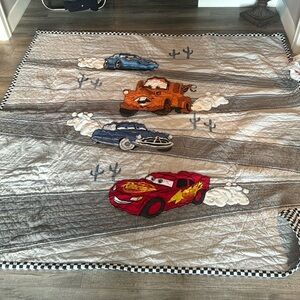 Pottery barn kids full size Disney cars bedding set